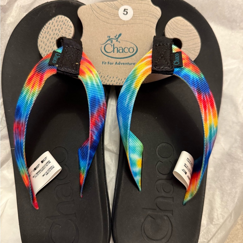 Chaco Chillos Tie Dye Flip Flops